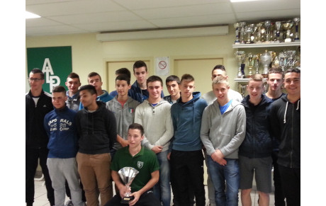 Cérémonie de félicitations aux U17