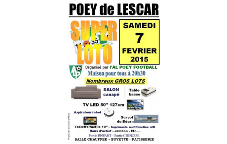SUPER LOTO du FOOT ce SAMEDI 7/02